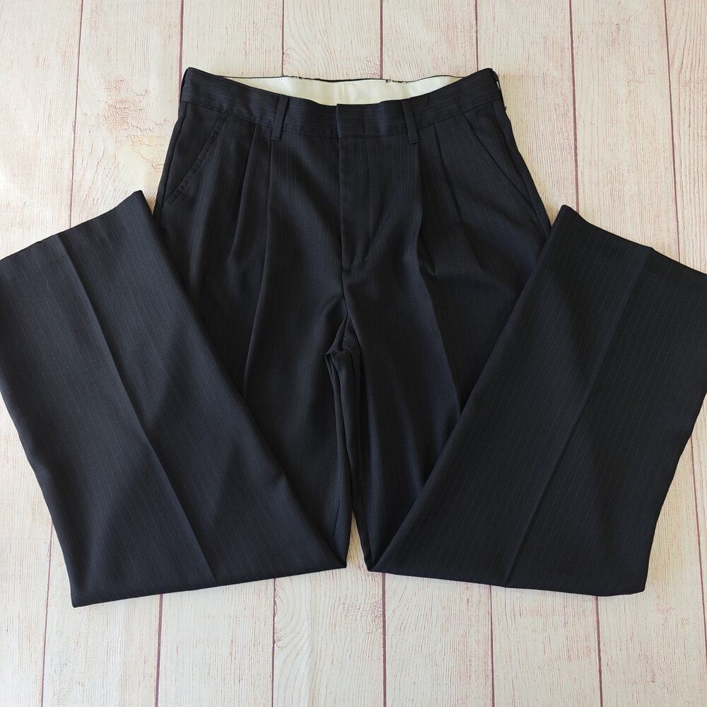Big boy's George pinstripe pleated front dress pants sz 18